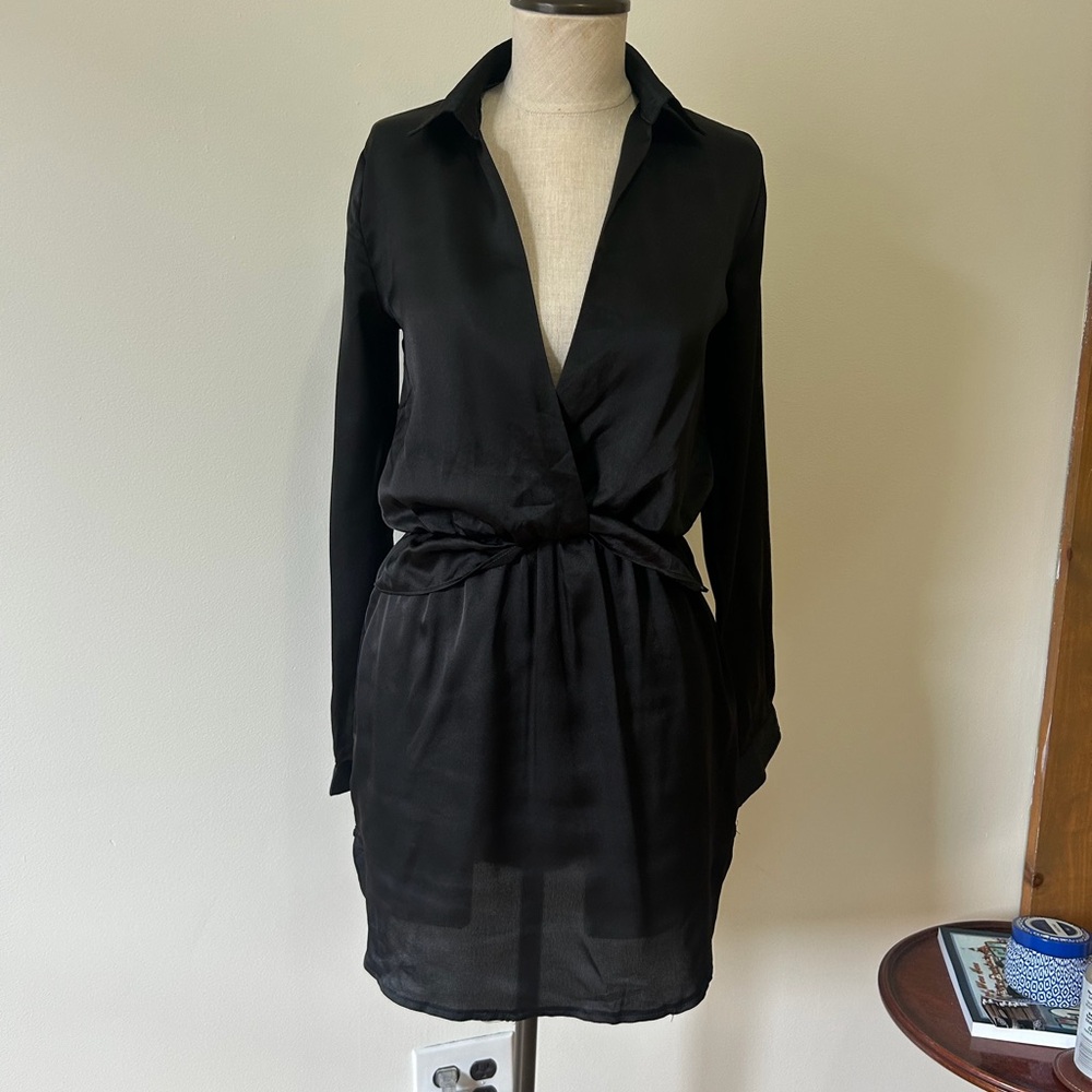 PrettyLittleThing Black Long Sleeve Dress